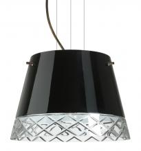 Besa Lighting 1KG-4393BC-LED-BR - Besa Amelia 12 LED Pendant 1KG Black/Hand-Cut Bronze 1x11W LED