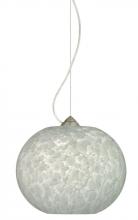 Besa Lighting 1KX-477619-LED-SN - Besa Luna LED Pendant Carrera Satin Nickel 1x9W LED