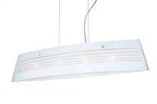 Besa Lighting LS4-445510-LED-SN - Besa Pendant Silhouette 36 Satin Nickel Opal Cut 4x5W LED