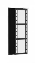 Besa Lighting NAPOLI16-WA-LED-BK - Besa Outdoor Napoli 16 Black White Acrylic 2x8W LED