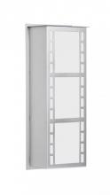 Besa Lighting NAPOLI16-WA-SL - Besa Outdoor Napoli 16 Silver White Acrylic 2x60W B10