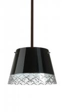 Besa Lighting 1TT-4393BC-LED-BR - Besa Amelia 12 LED Pendant 1TT Black/Hand-Cut Bronze 1x11W LED