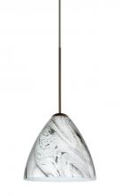 Besa Lighting X-1779MG-LED-BR - Besa Pendant For Multport Canopy Mia Bronze Marble Grigio 1x5W LED