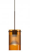 Besa Lighting X-6524EG-BR - Besa Pendant For Multiport Canopy Scope Bronze Armagnac/Frost 1x50W Halogen Mr16