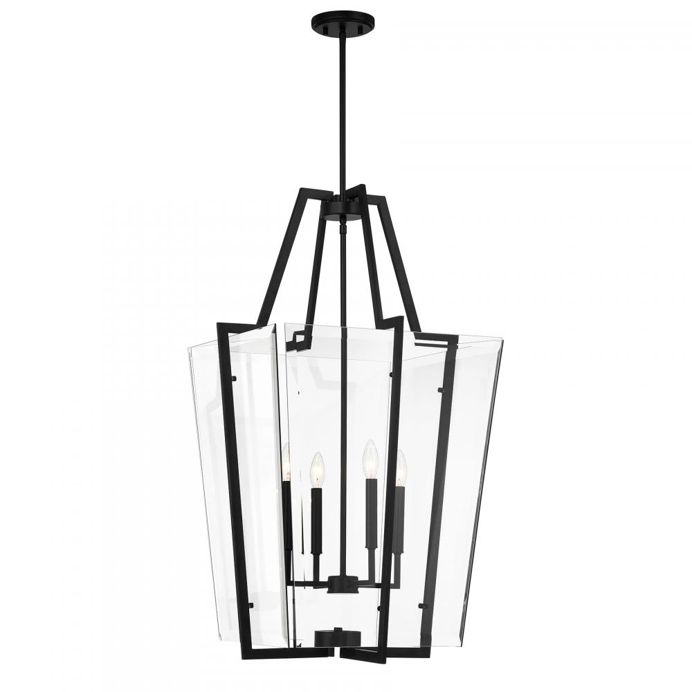 Farell 4-Light Pendant in Matte Black