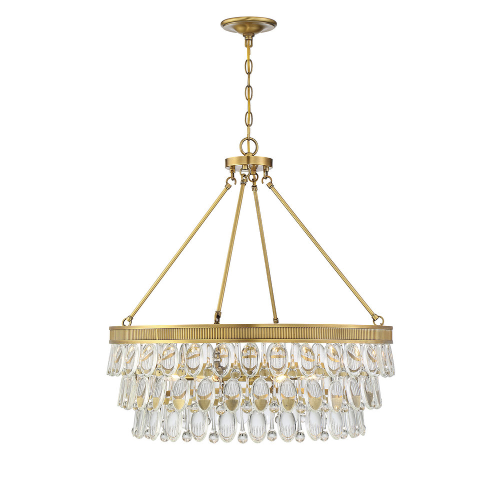 Windham 6-Light Pendant in Warm Brass