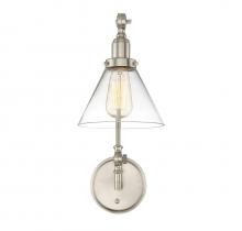 Savoy House 9-9131CP-1-SN - Drake 1-Light Adjustable Wall Sconce in Satin Nickel