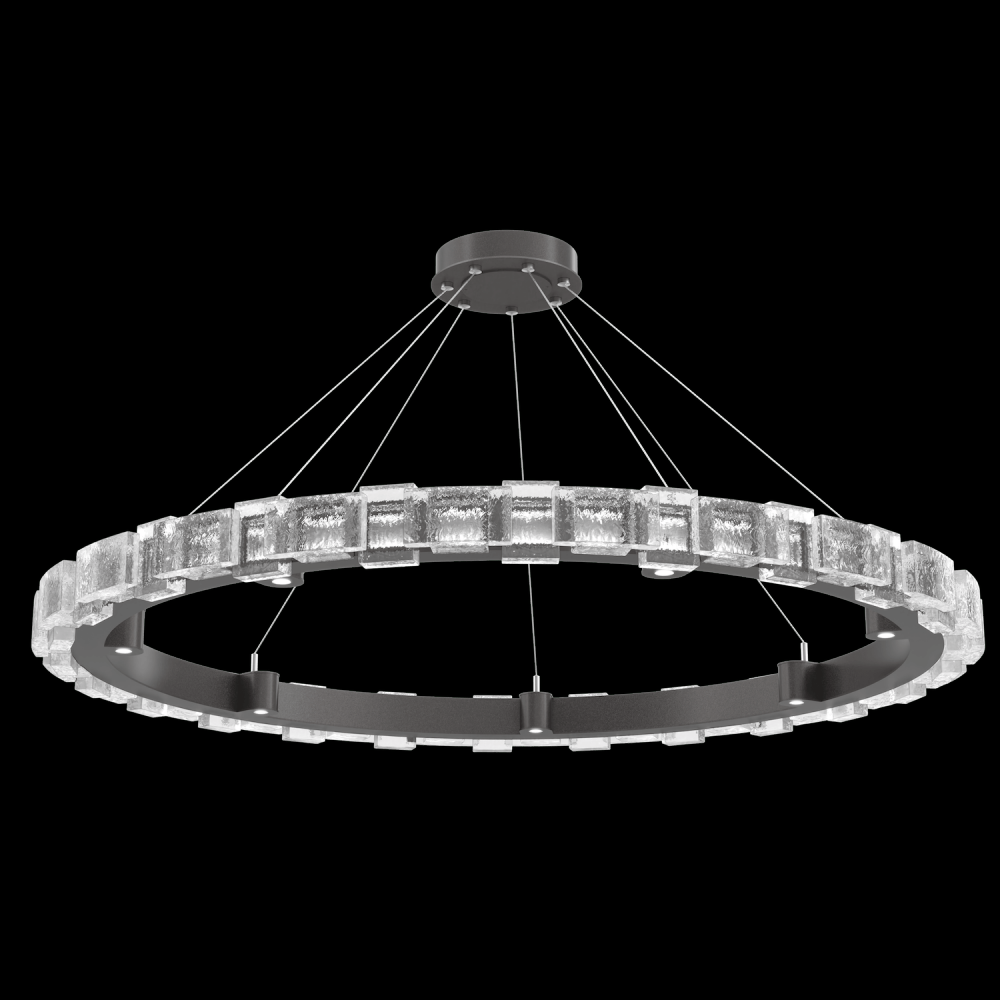 Tessera 50in Ring-Graphite-Tetro Cast Glass