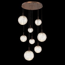 Hammerton CHB0092-08-BB-A-C01-L3 - Gaia Round Pendant Chandelier