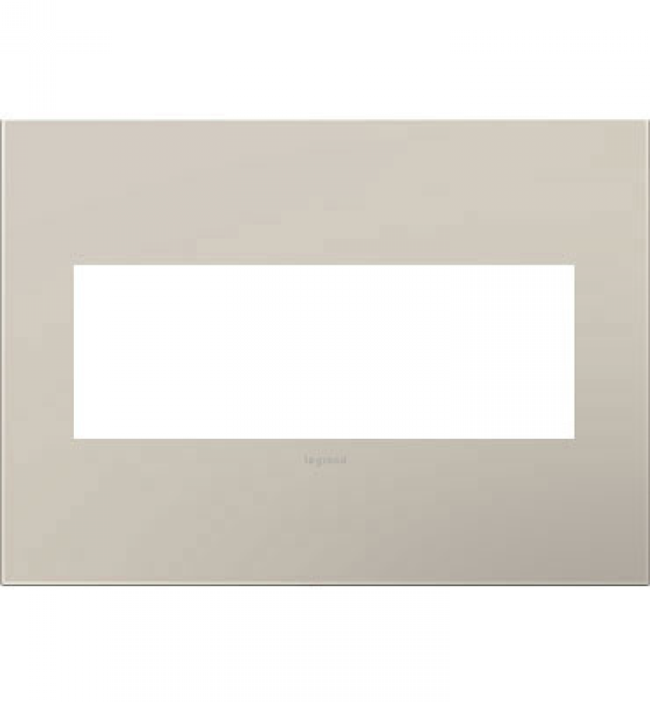 adorne? Greige Three-Gang Screwless Wall Plate