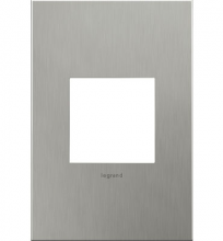 Legrand AWC1G2BS4 - adorne® Brushed Stainless Steel One-Gang Screwless Wall Plate