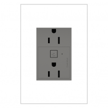 Legrand WNAR153M1 - adorne® 15A Smart Outlet with Netatmo Plus-Size, Magnesium