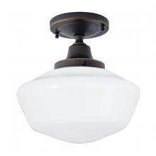 Norwell 5361F-OB-SO - Schoolhouse Flush Mount Light