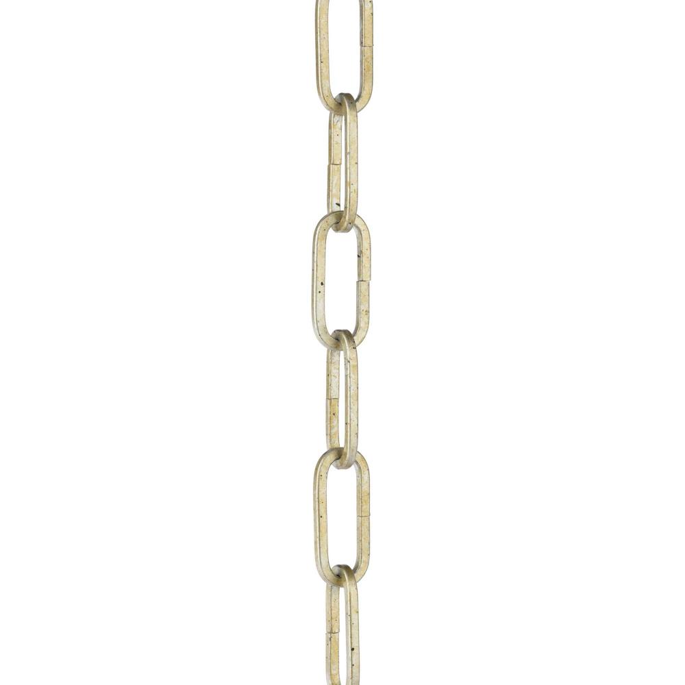 48-inch 9-gauge Gilded Silver Square Profile Accessory Chain