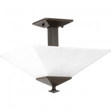 Progress P350107-020 - Clifton Heights Collection 12-3/4&#34; Two-Light Semi-Flush