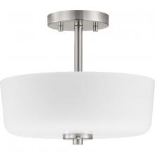 Progress P350137-009 - Tobin Collection Two-Light 12-1/4&#34; Semi-Flush Convertible