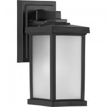 Progress P560288-031 - Trafford Non-Metallic Lantern Collection One-Light Textured Black Frosted Shade Traditional Outdoor