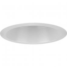 Progress P806000-028 - 6&#34; Satin White Recessed Step Baffle Trim for 6&#34; Housing (P806N series)