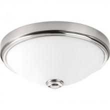 Progress P350005-009-30 - One-Light 11&#34; LED Linen Glass Flush Mount