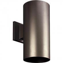 Progress P5641-20/30K - 6&#34; Bronze LED Outdoor Wall Cylinder