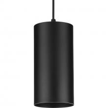 Progress P500356-031 - 6&#34;  Black Outdoor Aluminum Cylinder Cord-Mount Hanging Light
