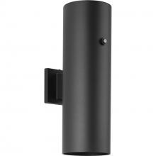 Progress P550104-031-30 - 6&#34;  Black LED Outdoor Aluminum Up/Down Wall Mount Cylinder with Photocell