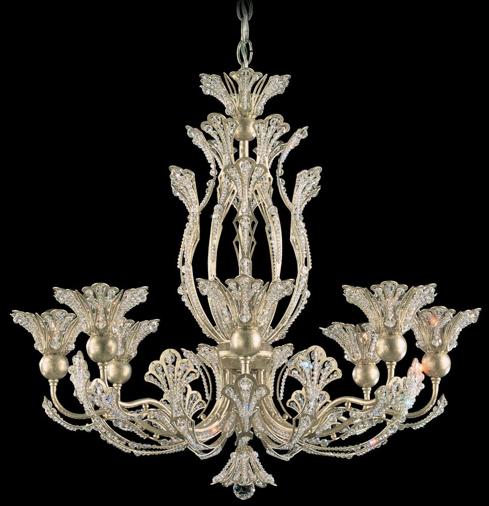 Rivendell 8 Light 120V Chandelier in Heirloom Gold with Radiance Crystal