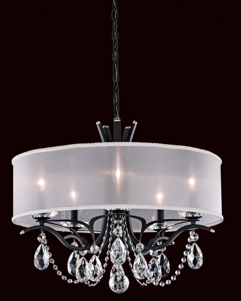 Vesca 5 Light 120V Chandelier in French Gold with Radiance Crystal