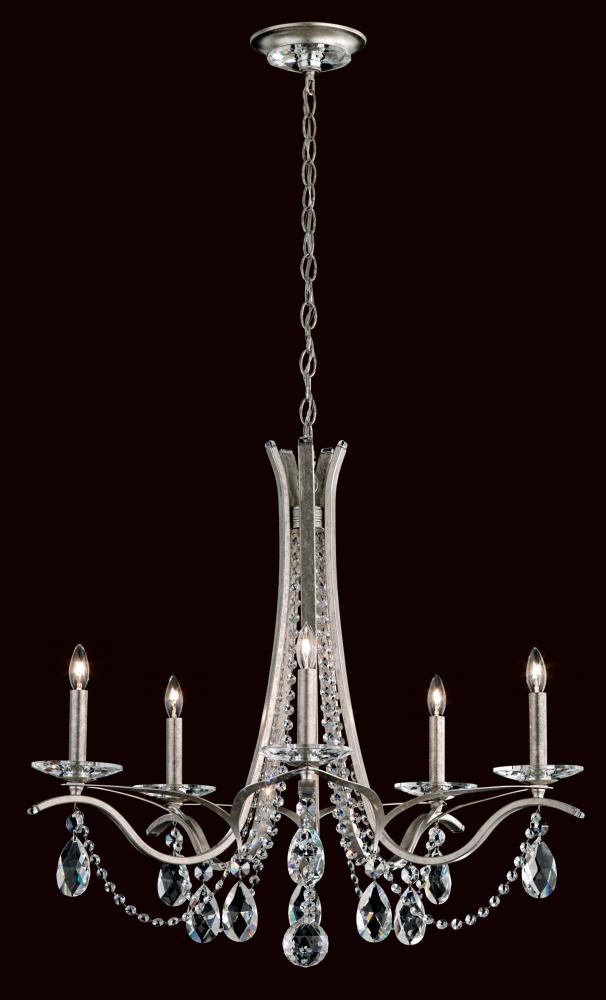 Vesca 5 Light 120V Chandelier in French Gold with Radiance Crystal