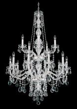 Schonbek 1870 1308-40H - Arlington 15 Light 120V Chandelier in Polished Silver with Heritage Handcut Crystal