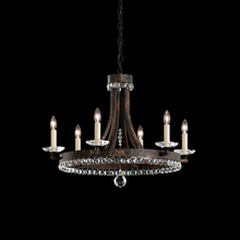 Schonbek 1870 ER1006N-59H - Early American 6 Lights 110V Chandelier in Ferro Black with Clear Heritage Crystal