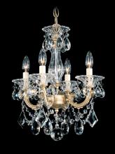 Schonbek 1870 5344-26R - La Scala 4 Light 120V Chandelier in French Gold with Radiance Crystal