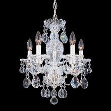 Schonbek 1870 2999-211R - Sterling 5 Light 120V Chandelier in Aurelia with Heritage Handcut Crystal