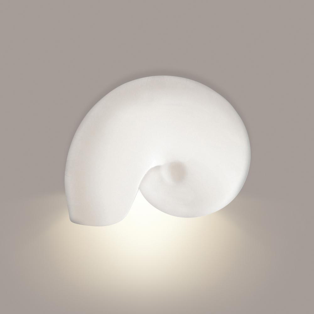 Nautilus Downlight Wall Sconce: Southern Hickory Burl (E26 Base Dimmable LED (Bulb included))