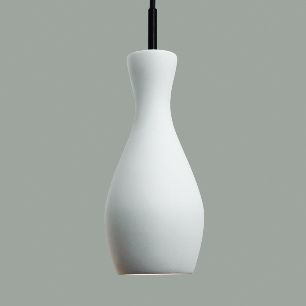 Amphora Mini Pendant: Graphite (Black Cord & Canopy)