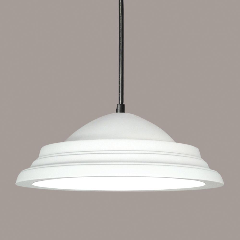 Majorca Pendant: Custom Finish or Color Match (Black Cord & Canopy)