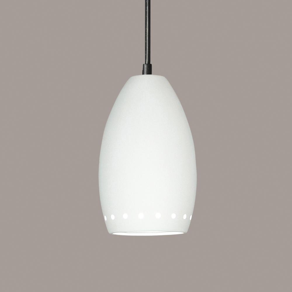 Grenada Pendant: Firecracker (E26 Base Dimmable LED (Bulb included)) (Black Cord & Canopy)