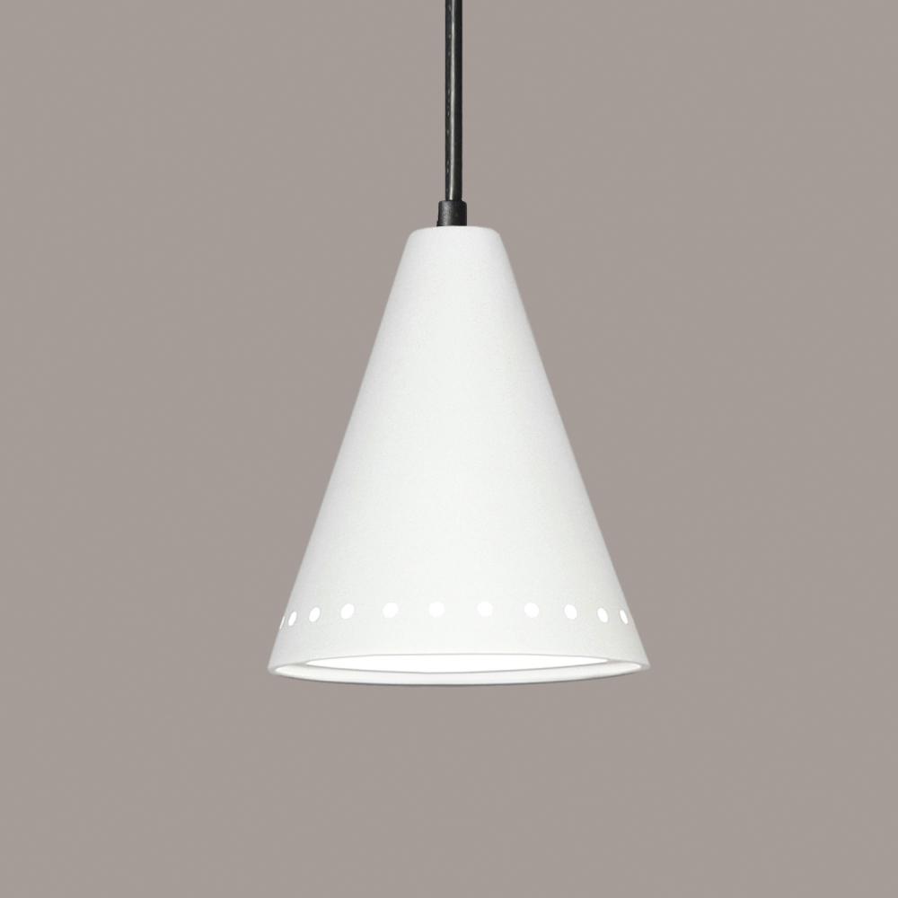 Greenlandia Pendant: Black Gloss (Black Cord & Canopy)