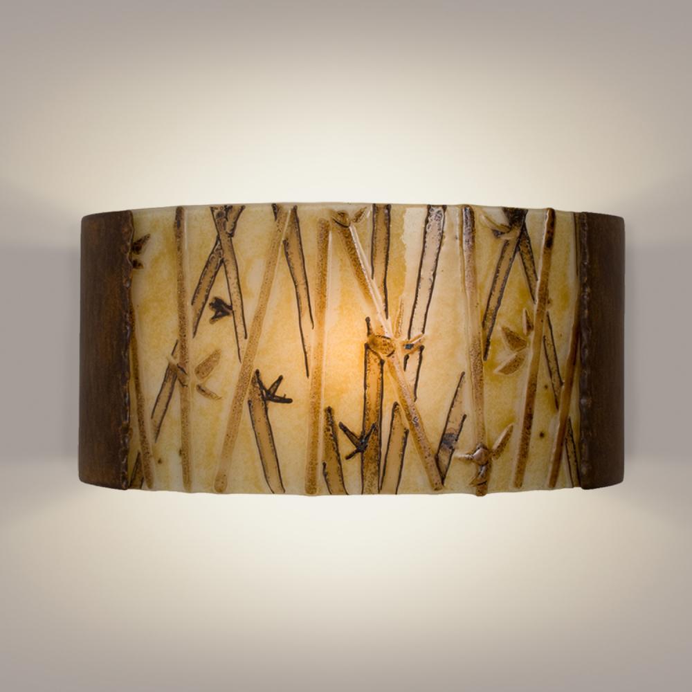 Asia Wall Sconce Butternut and Multi Caramel