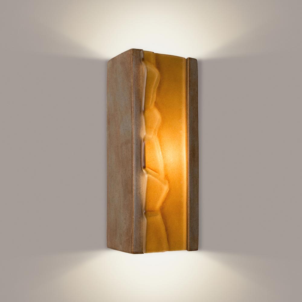 River Rock Wall Sconce Spice and Caramel