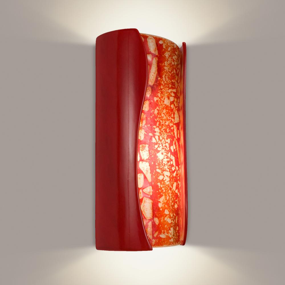 Lava Wall Sconce Matador Red and Fire