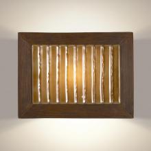 A-19 RE104-BT-CM - Ripple Wall Sconce Butternut and Caramel