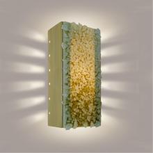 A-19 RE109-SG-MMS - Rocky Wall Sconce Sagebrush and Multi Moss