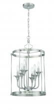 Craftmade 57036-BNK - Jolenne 6 Light Cage Foyer Pendant in Brushed Polished Nickel