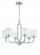 Craftmade 54226-BNK - Collins 6 Light Chandelier in Brushed Polished Nickel