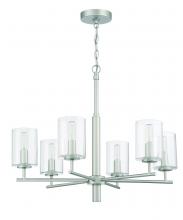 Craftmade 55626-SN - Hailie 6 Light Chandelier in Satin Nickel