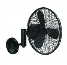 Craftmade BW414FB3 - 14&#34; Bellows IV Indoor/Outdoor (Damp) in Flat Black w/ Flat Black Blades