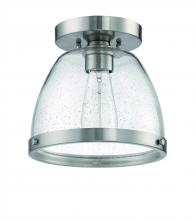 Craftmade X1408-BNK - Lodie 1 Light 7.5&#34; Flushmount in Brushed Polished Nickel