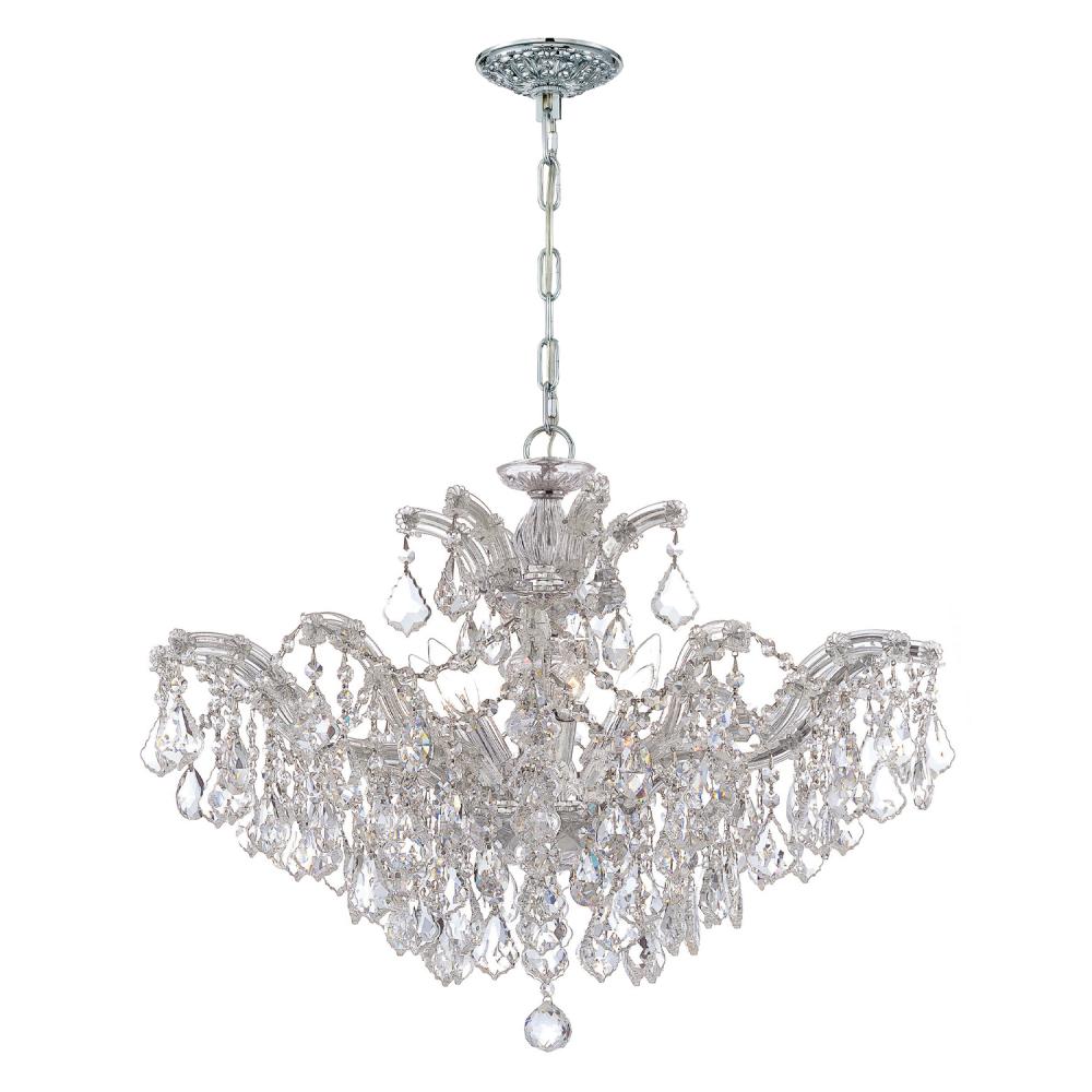 Maria Theresa 6 Light Swarovski Strass Crystal Polished Chrome Chandelier