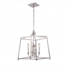 Crystorama 2245-PN_NOSHADE - Libby Langdon for Crystorama Sylvan 4 Light Polished Nickel Mini Chandelier